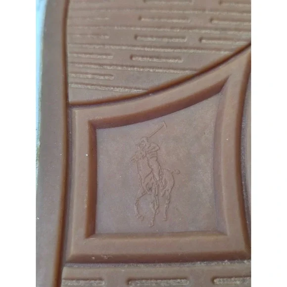 POLO Ralph Lauren Vaughn Men's Shoes Size 5 EU 37 Navy Blue Canvas Boat Sneakers - Picture 11 of 12